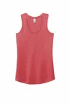 District Women's Perfect Tri Racerback Tank. DM138L Roter Frost