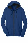 District The Concert Fleece Full-Zip Hoodie. DT800 Deep Royal