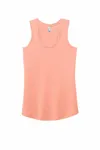 District Women's Perfect Tri Racerback Tank. DM138L Erhitzter staubiger Pfirsich