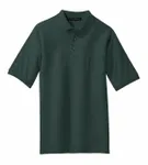 Port Authority Silk Touch Polo with Pocket. K500P Dark Green