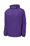 Sport-Tek Packbarer Anorak. JST66 PURPEL