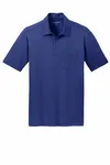 Port Authority Silk Touch Performance Pocket Polo. K540P ROYAL