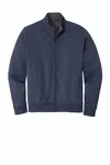 Port Authority Interlock Full-Zip. K809 Estate Blue Heather/ Charcoal Heather