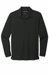 Port Authority Dry Zone UV Micro-Mesh Long Sleeve Polo K110LS Deep Black