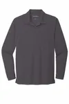 Port Authority Dry Zone UV Micro-Mesh Long Sleeve Polo K110LS Graphite