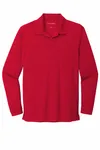 Port Authority Dry Zone UV Micro-Mesh Long Sleeve Polo K110LS Rich Red