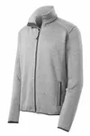 Port Authority Sweater Fleece Jacket. F232 GREY HEATHER