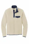 Port Authority Camp Fleece Snap Pullover F140 Avena/ Vestito blu navy