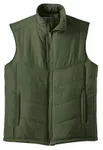 Port Authority Puffy Vest. J709 Olive/ Cayenne