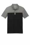 Port Authority Fine Pique Blend Blocked Polo K831 Deep Black/ Charcoal Heather