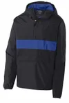 Anorak à poche zippée Sport-Tek. JST65 Noir/ True Royal