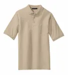 Port Authority Silk Touch Polo with Pocket. K500P STONE