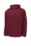 Sport-Tek Packbarer Anorak. JST66 Kastanienbraun