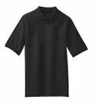 Port Authority Silk Touch Polo with Pocket. K500P BLACK