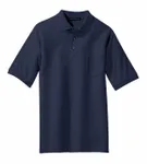 Port Authority Silk Touch Polo with Pocket. K500P Navy