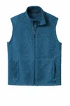 Port Authority Sweater Fleece Vest F236 Medium Blue Heather
