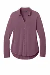 Port Authority Women's Luxe Knit Button Tunic LK5602 Purple Mist
