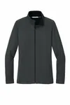 Giacca donna Port Authority Vertical Texture Full-Zip. L805 Grigio ferro/nero