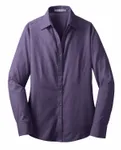 Port Authority Women's Crosshatch Pflegeleichtes Hemd. L640 Weinlese