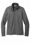 Port Authority Women's Arc Sweater Fleece Jacket L428 Grey Smoke Heather