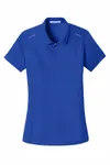 Port Authority Women's Pinpoint Mesh Zip Polo. L580 TRUE ROYAL