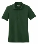 Sport-Tek Women's Dry Zone Raglan Accent Polo. L475 Forest Green