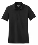 Sport-Tek Women's Dry Zone Raglan Accent Polo. L475 BLACK