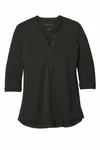 Port Authority Donna UV Choice Pique Henley LK750 NERO