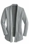 Cardigan Interlock da donna Port Authority. L807 Grigio medio/ Antracite