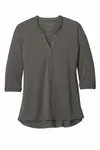 Port Authority Donna UV Choice Pique Henley LK750 Grigio sterling
