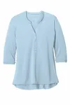 Port Authority Donna UV Choice Pique Henley LK750 Blu nuvola