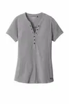 OGIO Women's Tread Henley. LOG136 GREY HEATHER