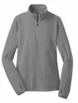 Pull en micropolaire 1/2-Zip de Port Authority pour femmes. L224 Gris perle