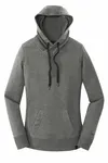 New Era Women's French Terry Pullover Hoodie. LNEA500 Schwarzer Twist