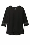 New Era Damen Tri-Blend 3/4-Ärmel Tee LNEA136 Schwarz Solid/ Graphit