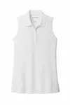 Port Authority Damen Dry Zone UV Micro-Mesh ärmelloses Polo LK110SV WEISS