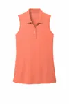 Port Authority Damen Dry Zone UV Micro-Mesh ärmelloses Polo LK110SV Korallenspritzer