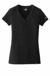 New Era Women's Heritage Blend V-Neck Tee. LNEA101 SCHWARZ