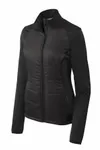 Port Authority Women's Hybrid Soft Shell Jacket. L787 Deep Black