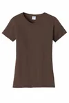 Port & Company - Maglietta da Donna Fan Favorite. LPC450 Marrone cioccolato scuro