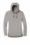 OGIO Women's Luuma Pullover Fleece Hoodie. LOG810 Petrol Grey Heather