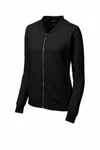 Sport-Tek Women's Lightweight French Terry Bomber LST274 BLACK