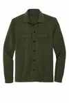 Mercer+Mettle Giacca a doppia maglia con chiusura a scatto MM3004 Verde Townsend