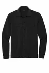 Mercer+Mettle Giacca a doppia maglia con chiusura a scatto MM3004 Nero profondo