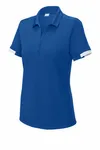 Sport-Tek Women's Club Colorblock Polo LST444 True Royal/ White