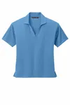 Mercer+Mettle Women's Stretch Jersey Polo MM1015 Parisian Blue