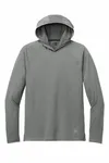 New Era Power Felpa con Cappuccio a Maniche Lunghe NEA229 Grigio Ombra Heather