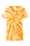Port & Company Women's Tie-Dye V-Neck Tee. LPC147V Gold
