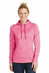 Sport-Tek Damen PosiCharge Electric Heather Fleece Kapuzenpullover. LST225 Silber elektrisch
