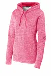 Sport-Tek Damen PosiCharge Electric Heather Fleece Kapuzenpullover. LST225 Power Pink Electric
